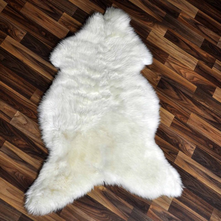 Echtes Schaffell Lammfell creme weiss 105x70 Tierbett #2047