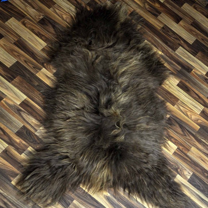 XXXL Island Schaffell braun 130x80 Teppich Krampus #2090