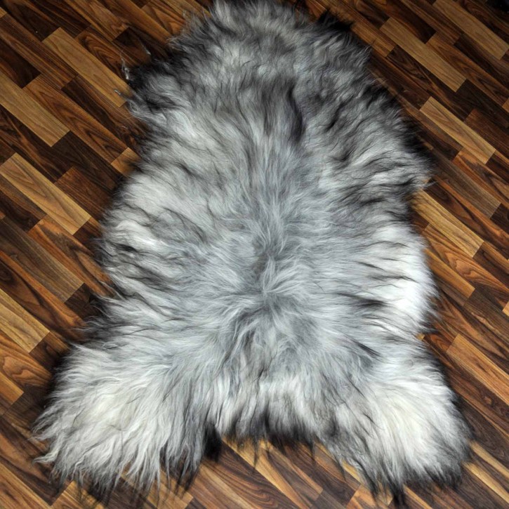 XXXL Island Schaffell grau schwarzbraun 130x90 günstig #2104