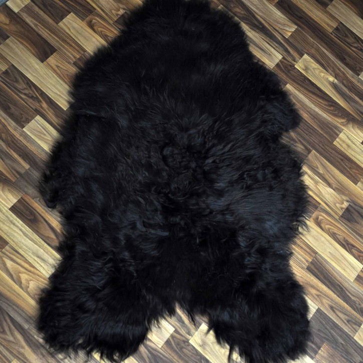 XXL Island Schaffell schwarzbraun 120x80 Perchten #2392