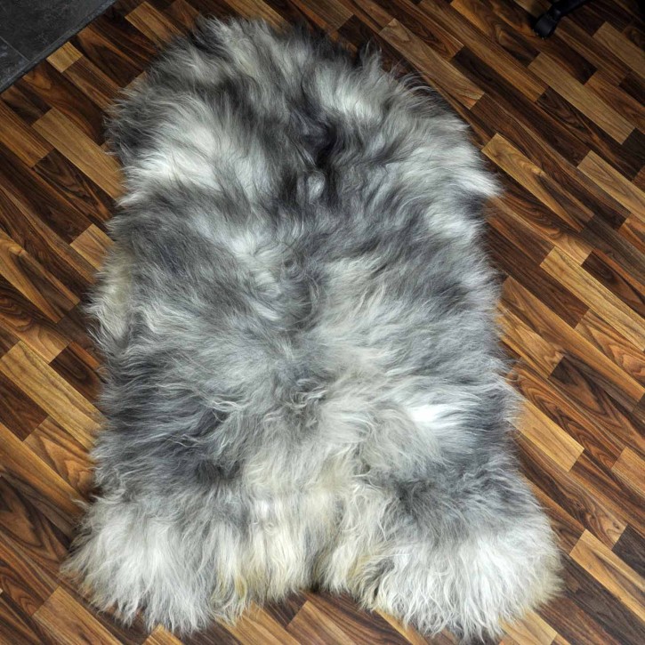 XXXL Island Schaffell grau braun 130x90 Krampus #2434