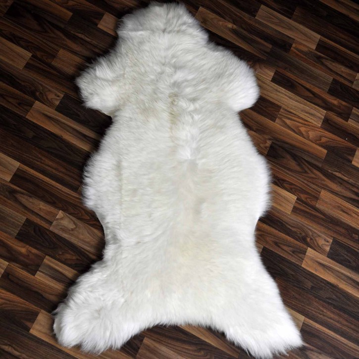 Echtes Schaffell Lammfell weiss 115x75 Stuhl Auflage #2472