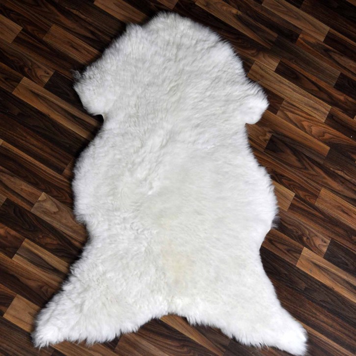 Echtes Schaffell Lammfell weiss 110x70 Stuhl Auflage #2473
