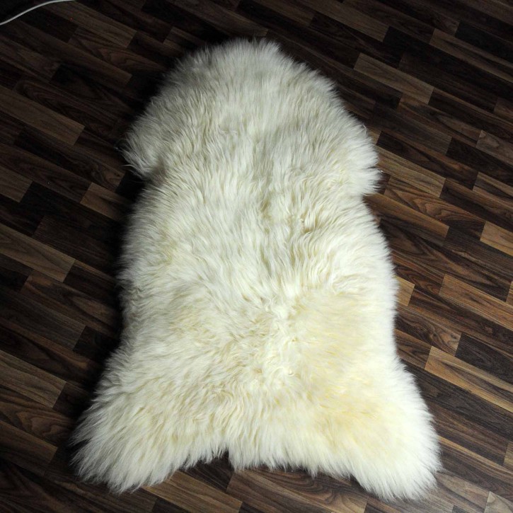 XL ÖKO Schaffell Lammfell weiß 110x75 #5519