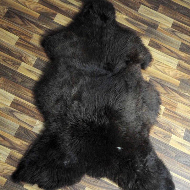 XXL ÖKO Schaffell Lammfell braun weiß 120x80 Geschenk #5582