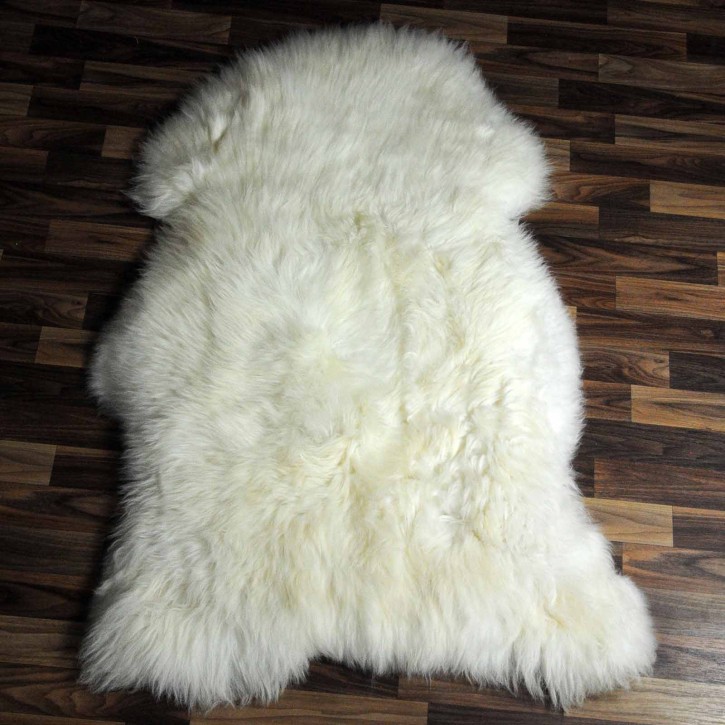 XXL ÖKO Schaffell Fell creme weiß 120x80 Auflage #5929