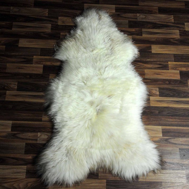 XXXL ÖKO Schaffell Lammfell beige braun 130x70 Kamin Fell #6187