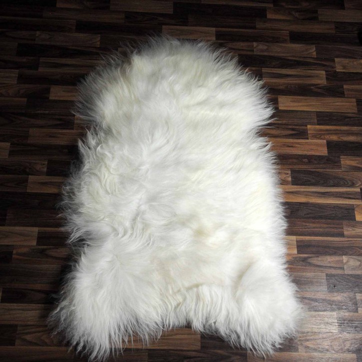 XXL ÖKO Island Schaffell creme weiß 125x80 Fell Teppich Krampus #6405