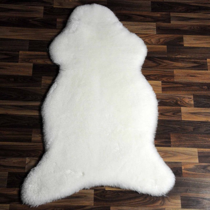 ÖKO Schaffell Fell weiß 105x70 geschoren Eisbär #6497