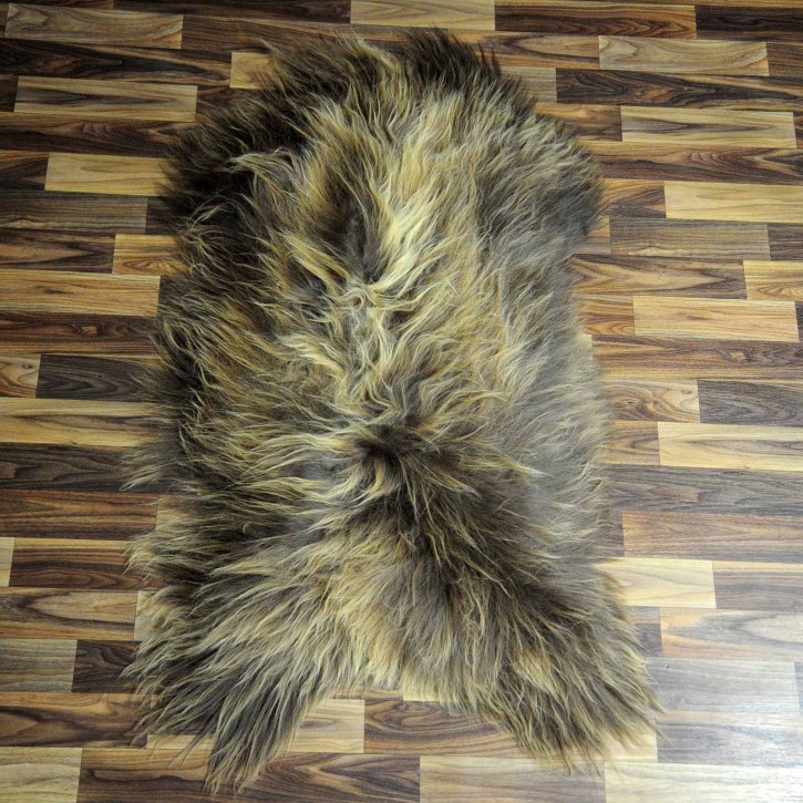 XL ÖKO Island Schaffell Lammfell rost braun 110x65 #6677