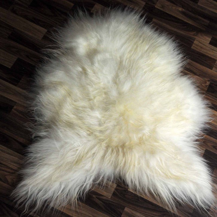 ÖKO Island Schaffell creme weiß 105x80 Dekofell Pelz #6803