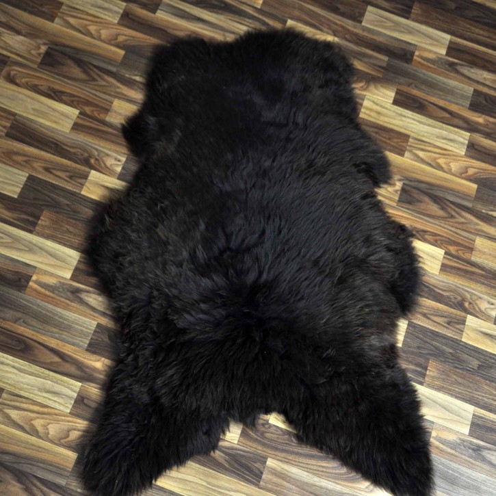 XXL ÖKO Schaffell Lammfell braun 120x75 Bärenfell Bär #7092