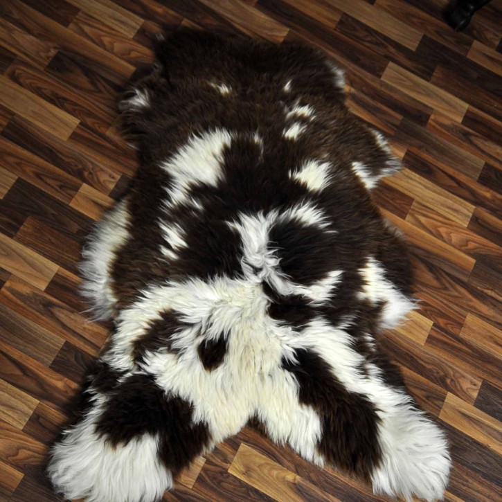 XXL ÖKO Schaffell Lammfell braun beige 120x80 echtes Fell #7118