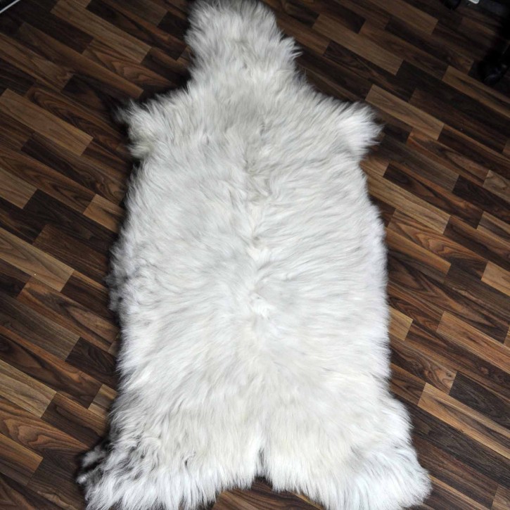XXXL ÖKO Schaffell Lammfell beige braun 140x70 echtes Fell #7140