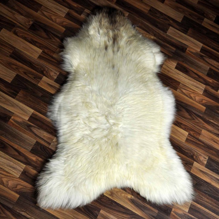 XXL ÖKO Schaffell Lammfell beige braun 120x80 echtes Fell #7142