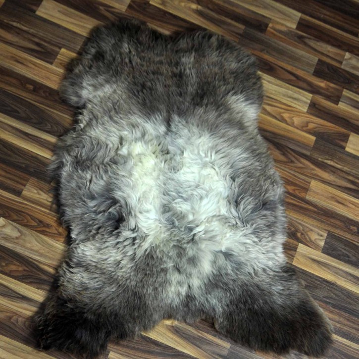 ÖKO Schaffell Lammfell braun beige 105x70 echtes Fell #7208