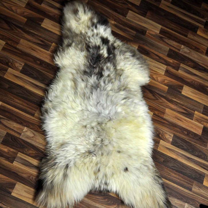 XXL ÖKO Schaffell Lammfell braun beige 125x70 echtes Fell #7218