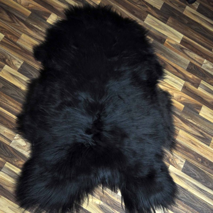 XL ÖKO Island Schaffell schwarzbraun 115x75 Dekofell Pelz #7225