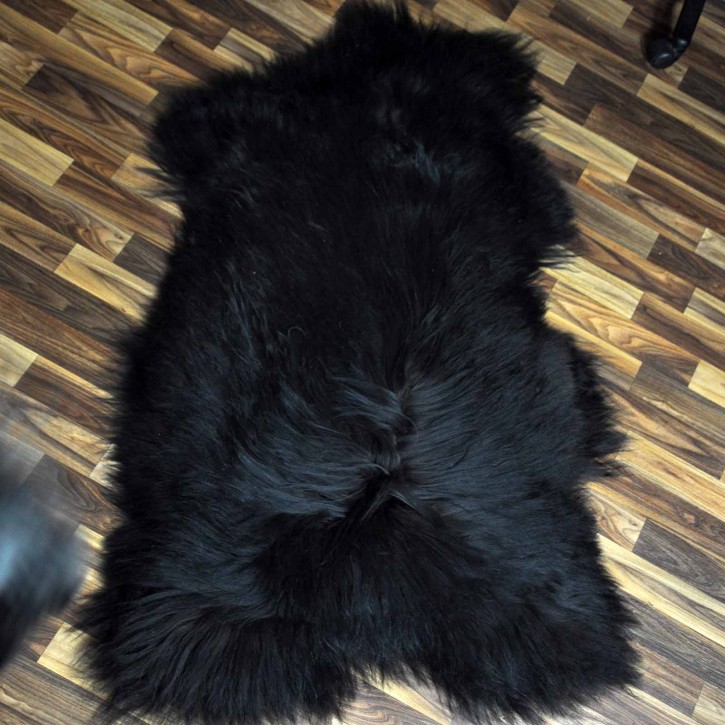 XXXL ÖKO Island Schaffell schwarzbraun 140x80 Geschenk #7237