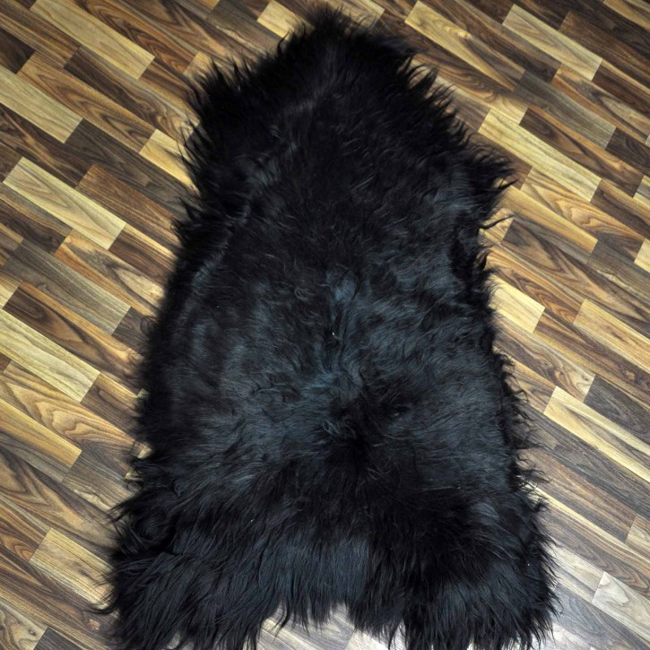 XXXL ÖKO Island Schaffell schwarzbraun 130x80 Geschenk #7310