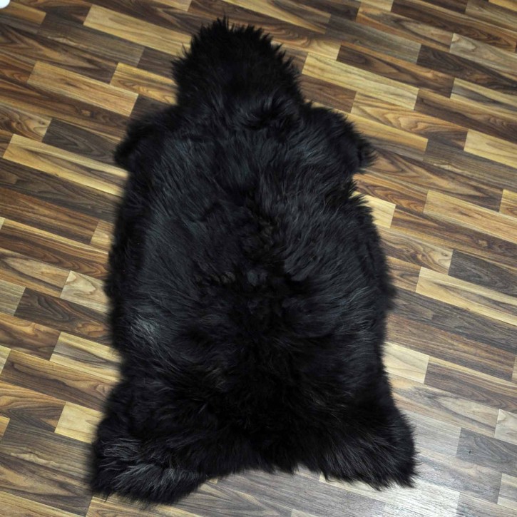 XXL ÖKO Schaffell Lammfell braun 120x60 Teppich Kamin #7428
