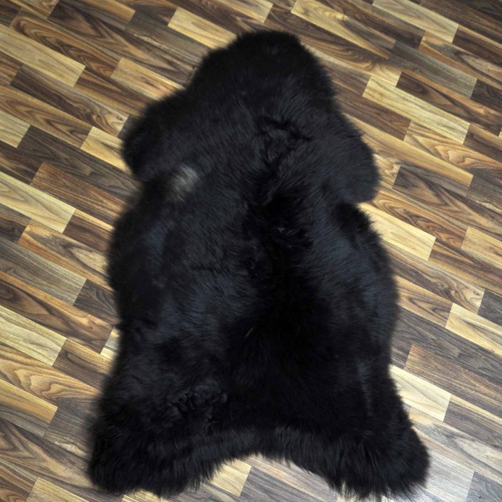XL ÖKO Schaffell Lammfell braun 110x70 Teppich Kamin #7446
