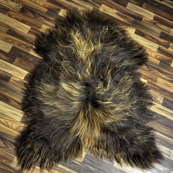 XXL ÖKO Island Schaffell Lammfell rost braun 120x85 #7611