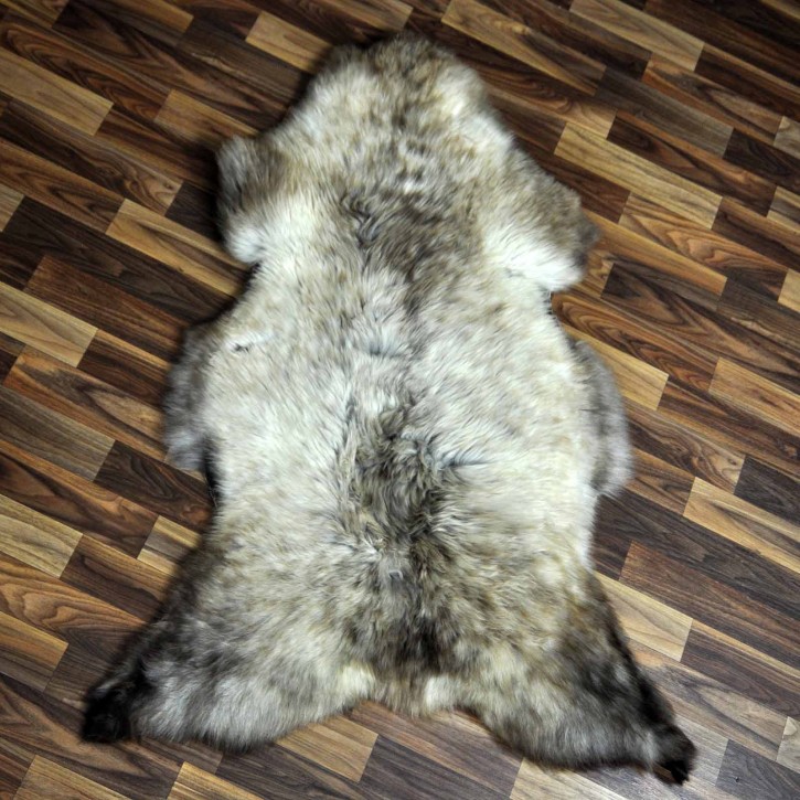 XL ÖKO Schaffell Lammfell beige braun 115x80 Teppich Geschenk #7705