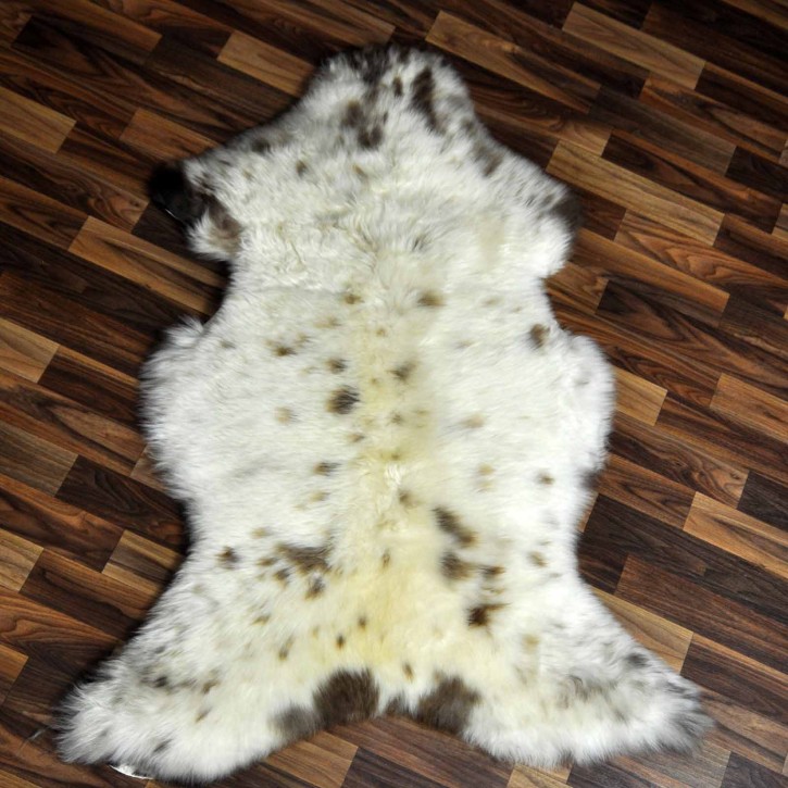 XXL ÖKO Schaffell Lammfell beige braun 120x80 Teppich Geschenk #7706