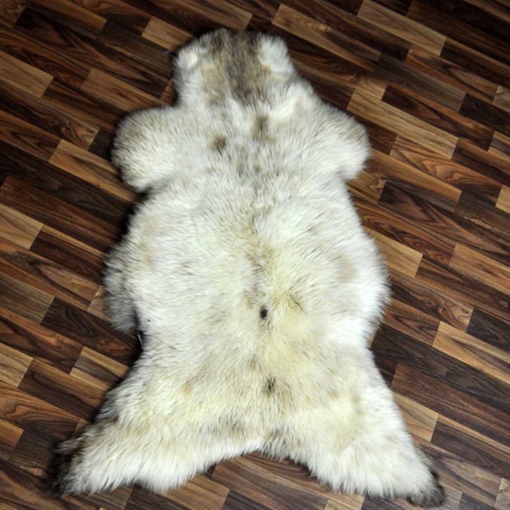 XL ÖKO Schaffell Lammfell beige braun 110x75 Teppich Geschenk #7708