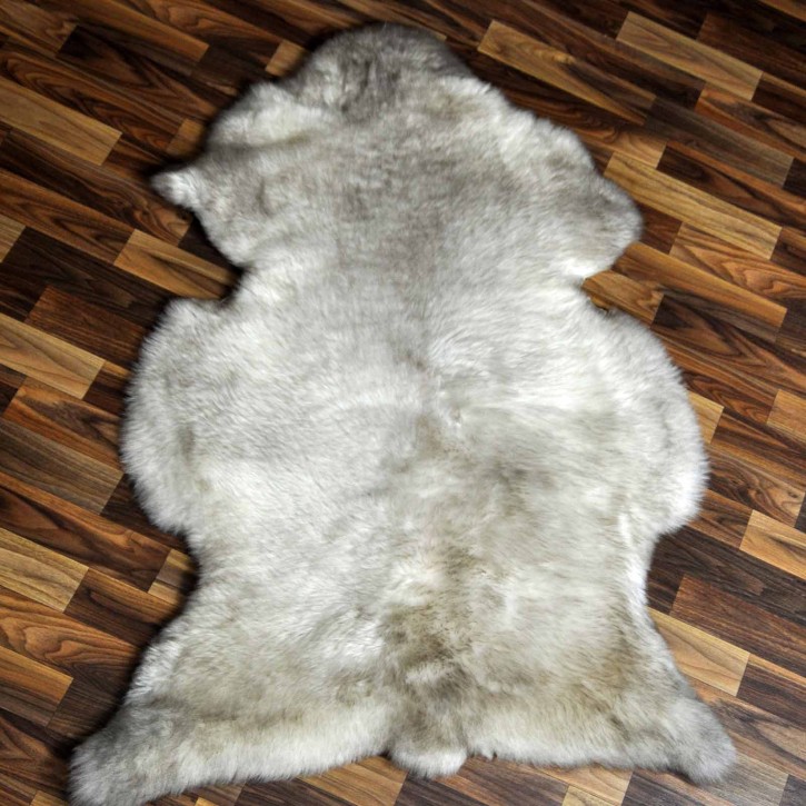 XXL ÖKO Schaffell Lammfell beige braun 120x80 Teppich Geschenk #7710