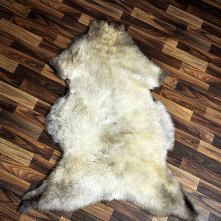 XL ÖKO Schaffell Lammfell beige braun 115x80 Teppich Geschenk #7713