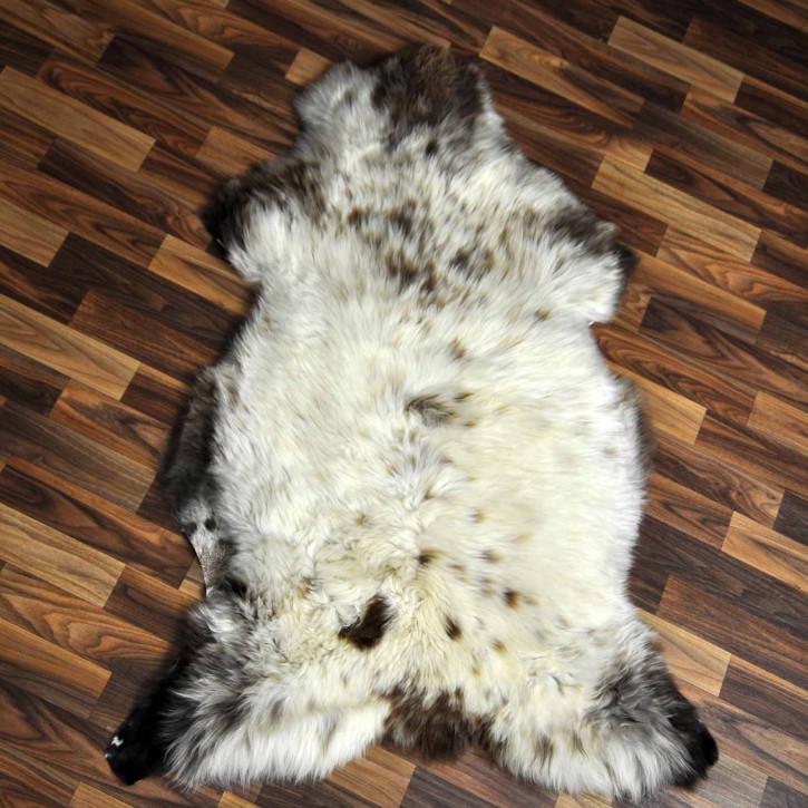 XXL ÖKO Schaffell Lammfell beige braun 120x80 Teppich Geschenk #7715