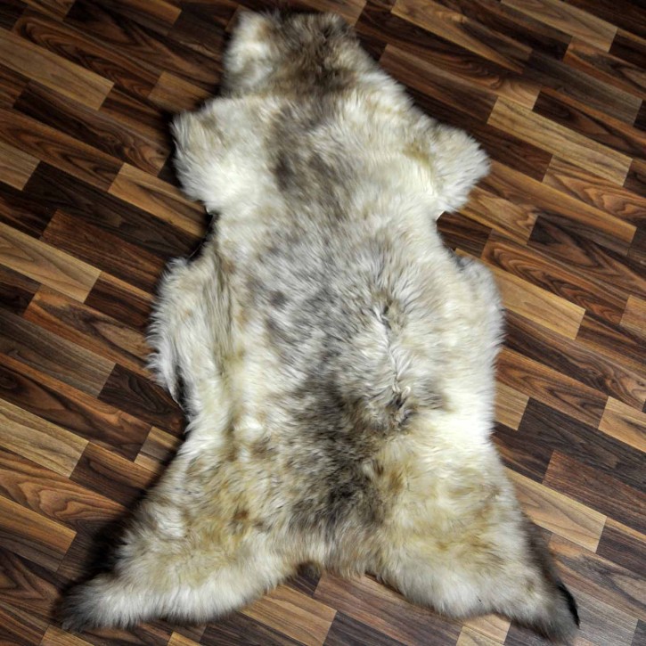 XL ÖKO Schaffell Lammfell beige braun 115x80 Teppich Geschenk #7718