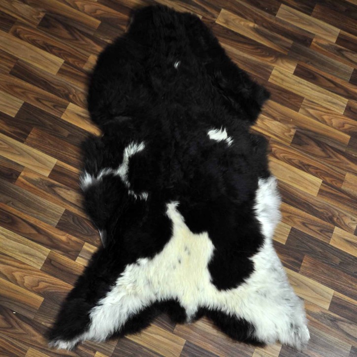 XXL ÖKO Schaffell Lammfell beige braun 120x75 Teppich Geschenk #7730