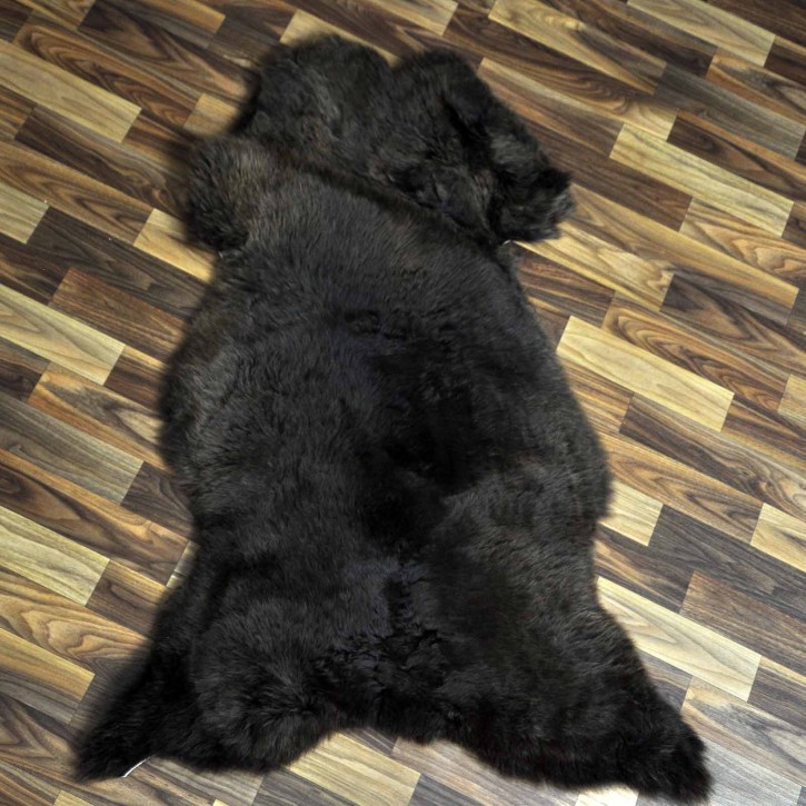 XL ÖKO Schaffell Lammfell braun 110x75 Geschenk #7751