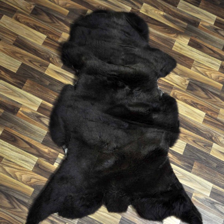 XXL ÖKO Schaffell Lammfell braun 120x75 Teppich Hundebett #7759