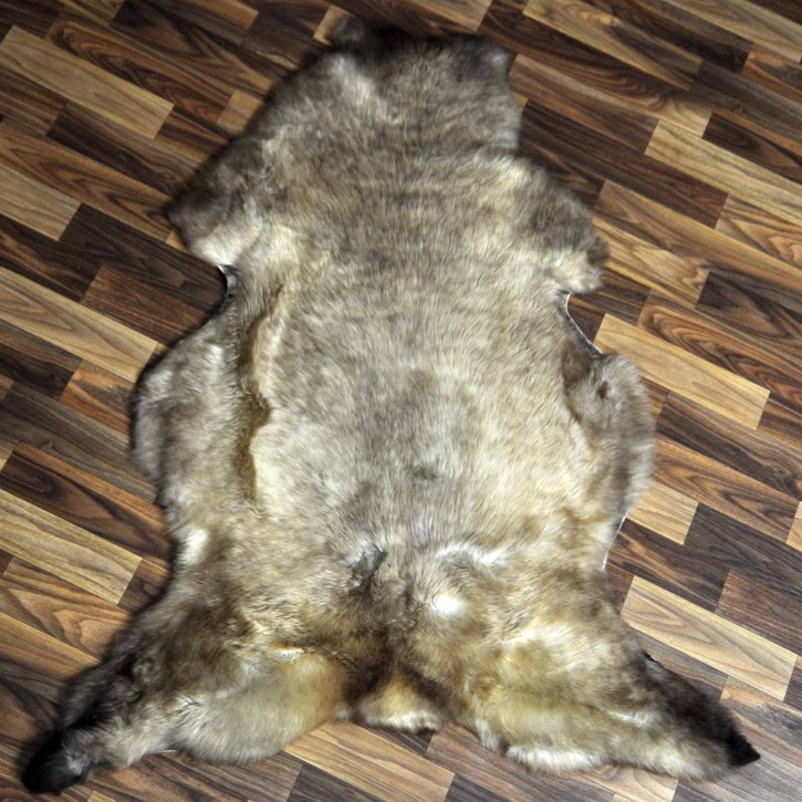 XL ÖKO Schaffell Lammfell beige braun 115x80 Kamin Fell #7763