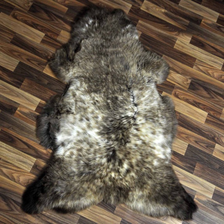 XL ÖKO Schaffell Lammfell beige braun 115x80 Teppich Geschenk #7778