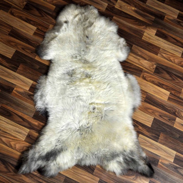 XL ÖKO Schaffell Lammfell beige braun 115x75 Teppich Geschenk #7779