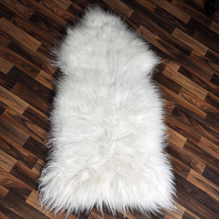 XL ÖKO Schaffell Lammfell weiß 115x65 Hundebett Tierbett #7881
