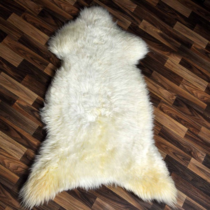 XXL ÖKO Schaffell Lammfell weiß 120x80 Hundebett Tierbett #7926