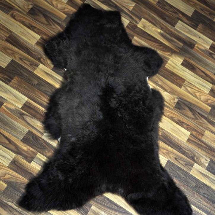 XXL ÖKO Schaffell Lammfell braun 120x75 Hundebett Tierbett #7983