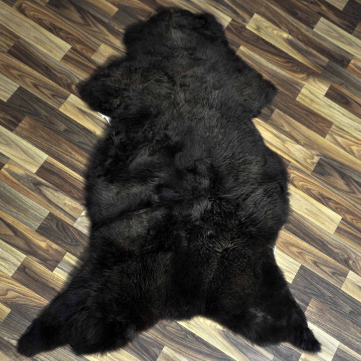XL ÖKO Schaffell Lammfell braun 110x75 Hundebett Tierbett #7993