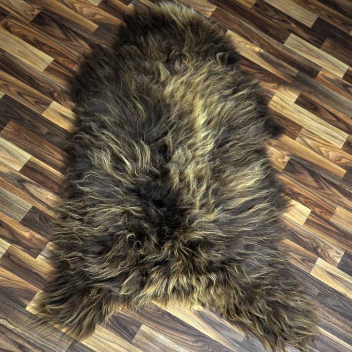 XXL ÖKO Island Schaffell Lammfell rost braun 120x75 Krampus #8032