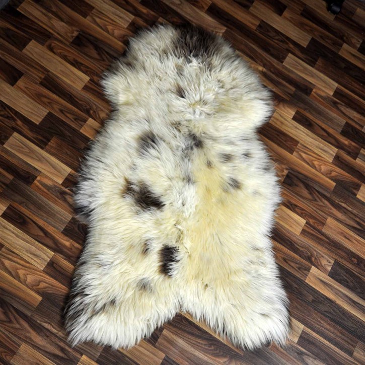 XXL ÖKO Schaffell Lammfell beige braun 125x80 Teppich Geschenk #8104