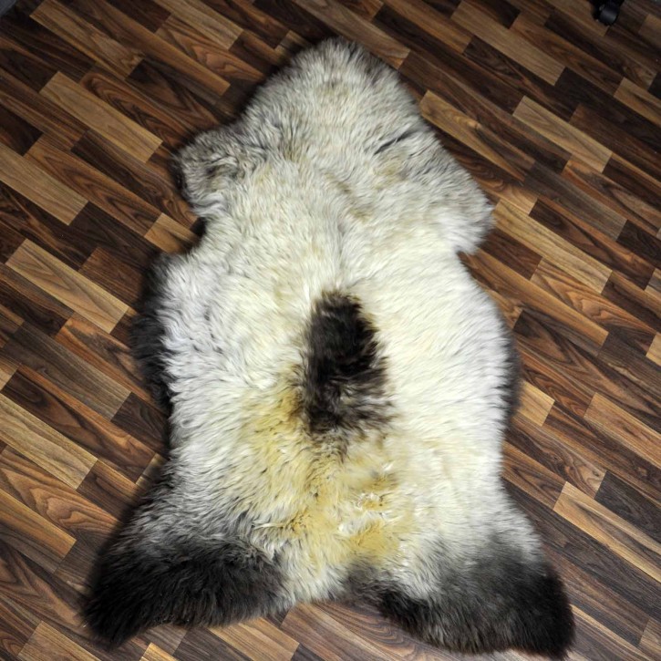 XXL ÖKO Schaffell Lammfell beige braun 125x80 Teppich Geschenk #8107