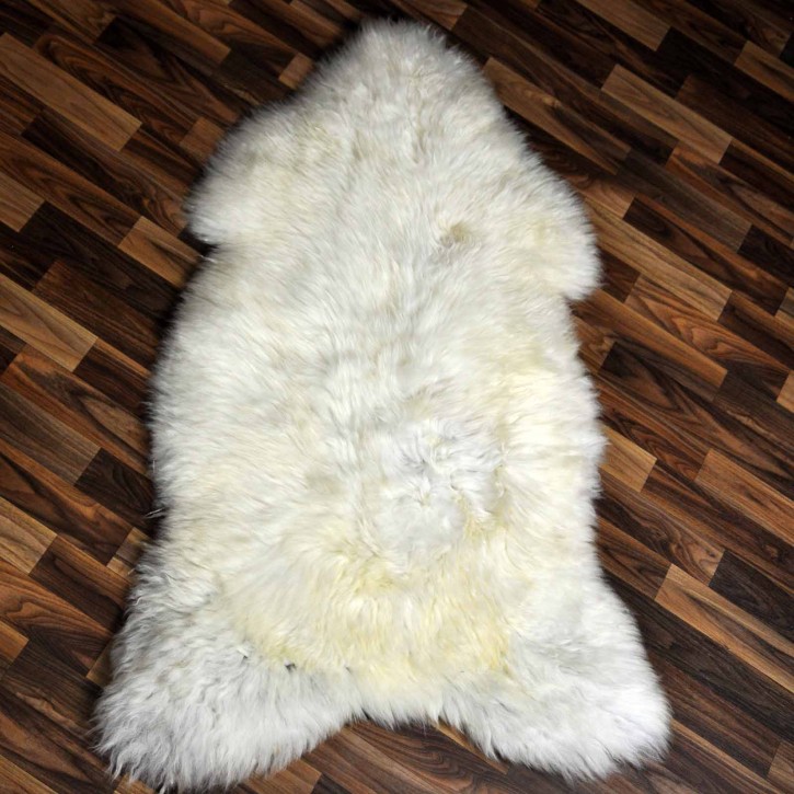 XXL ÖKO Schaffell Lammfell beige braun 125x80 Teppich Geschenk #8117