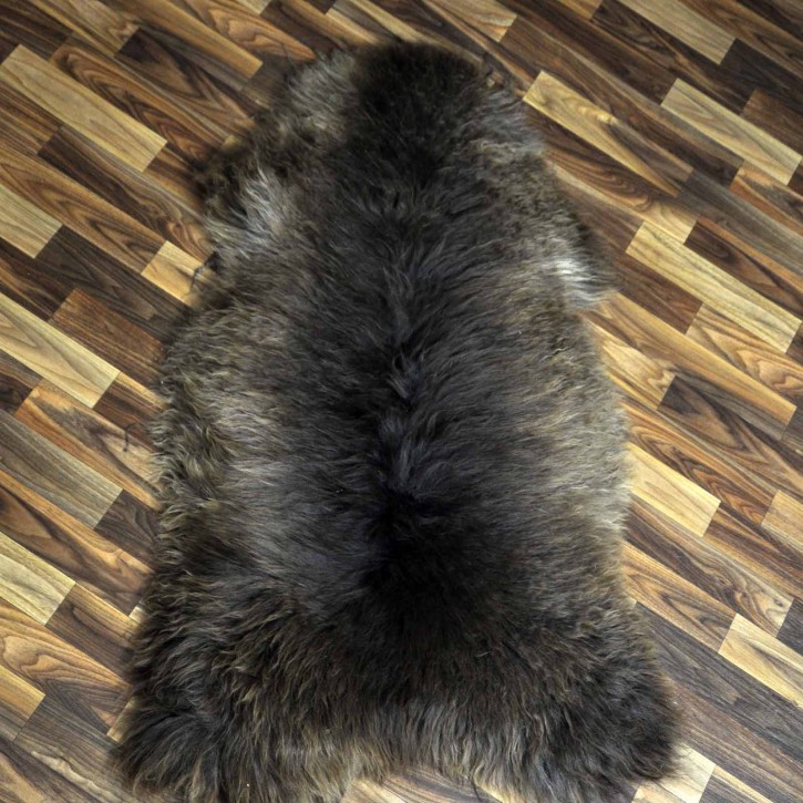 XXL ÖKO Schaffell Lammfell braun 120x75 Couch Auflage #8120