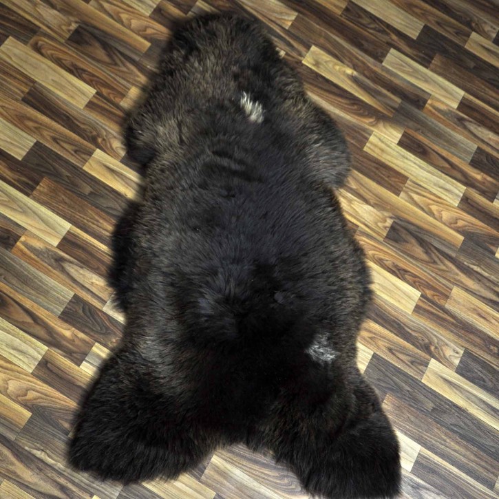 XXL ÖKO Schaffell Lammfell braun 125x75 Couch Auflage #8126